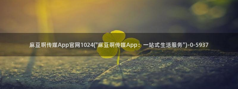 成人麻豆传媒官网：麻豆啊传媒App官网1024(\