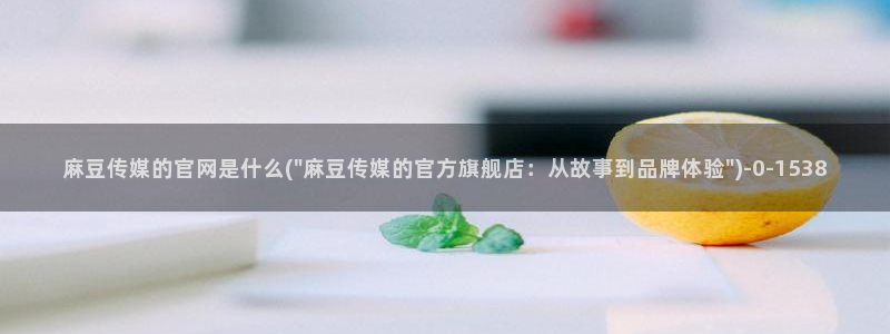 麻豆映话传媒app官网：麻豆传媒的官网是什么(\