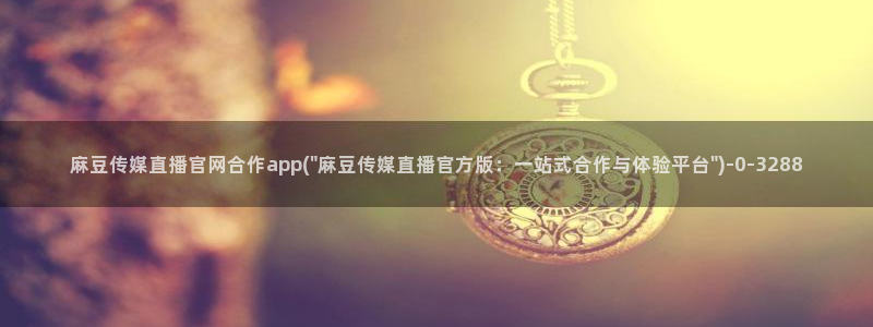 91麻豆传媒app官网：麻豆传媒直播官网合作app(\