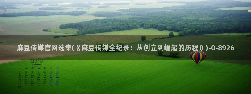 麻豆传媒官网是啥：麻豆传媒官网选集(《麻豆传媒全纪录：从创立到崛起的历程》)